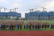 青春集结，迷彩绽放——苏州园区开大附中举行2024级高一新生军训开营仪式